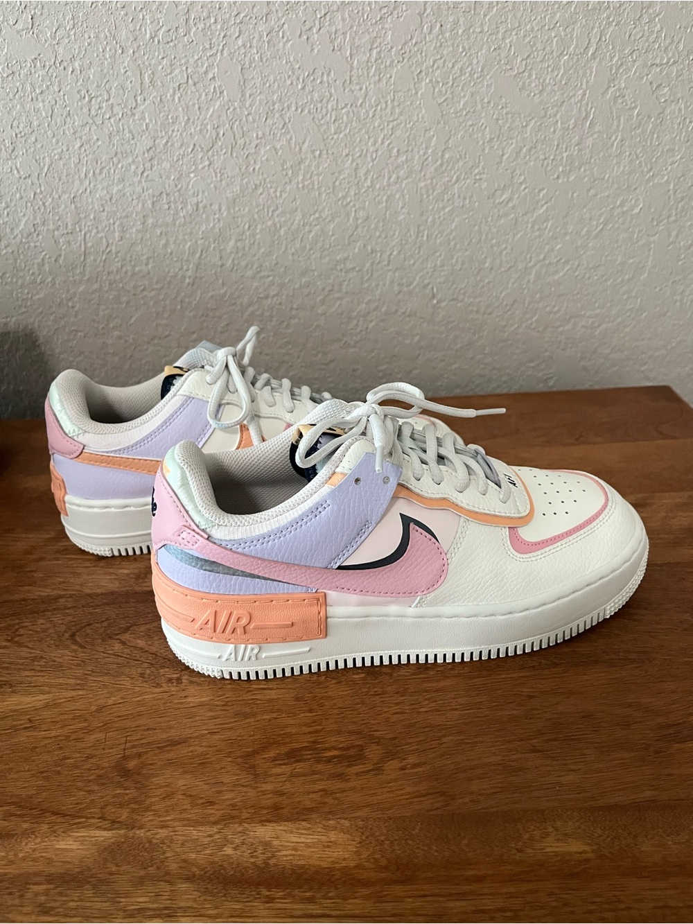 Nike Air Force 1 Shadow Orange Chalk Pink Glaze Size 7.5 - Picture 11 of 14